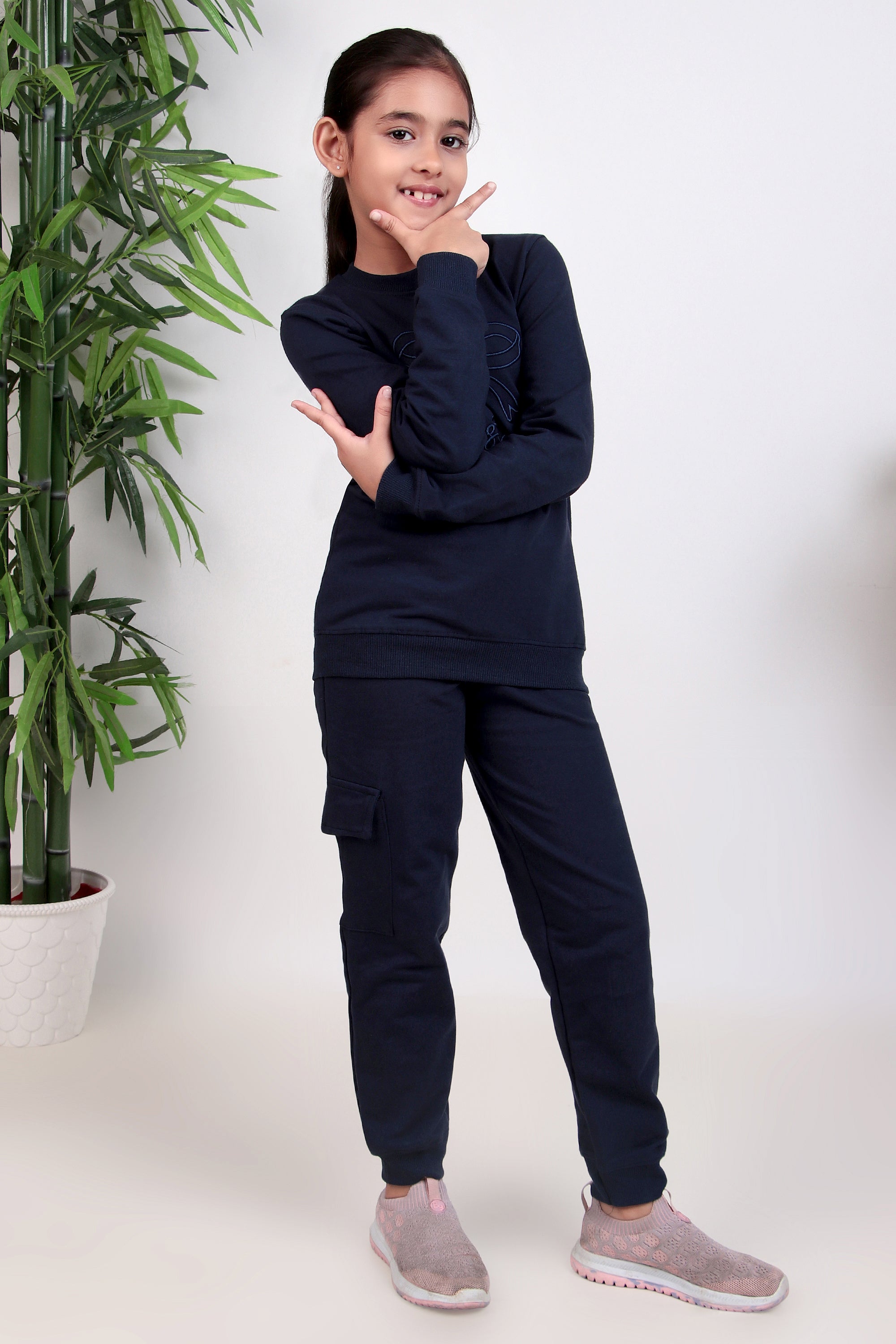 Im just a girl winter tracksuit for girls