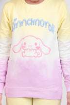 Girls fleeced winter tracksuit with patterned tie and dye