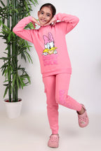 Girls cartoon printed tracksuit for light winters