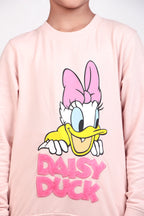 Girls printed tracksuit for light winters