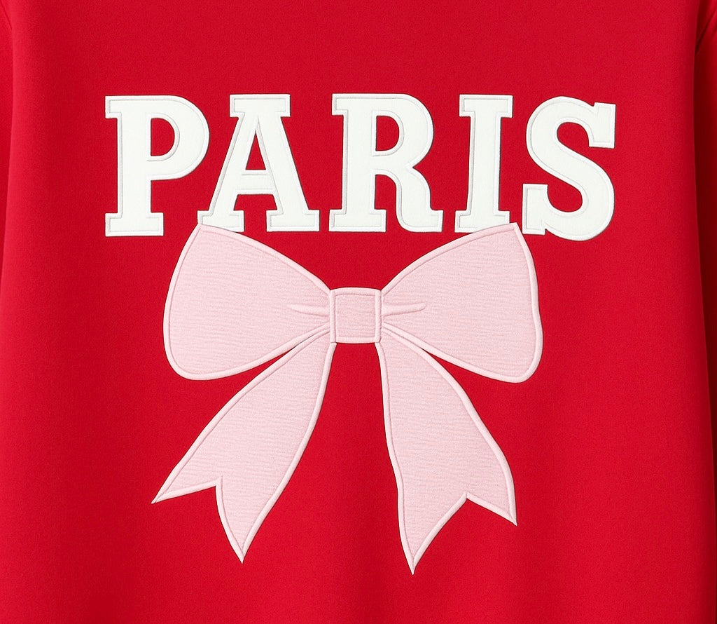 Paris embroidered tracksuit for girls
