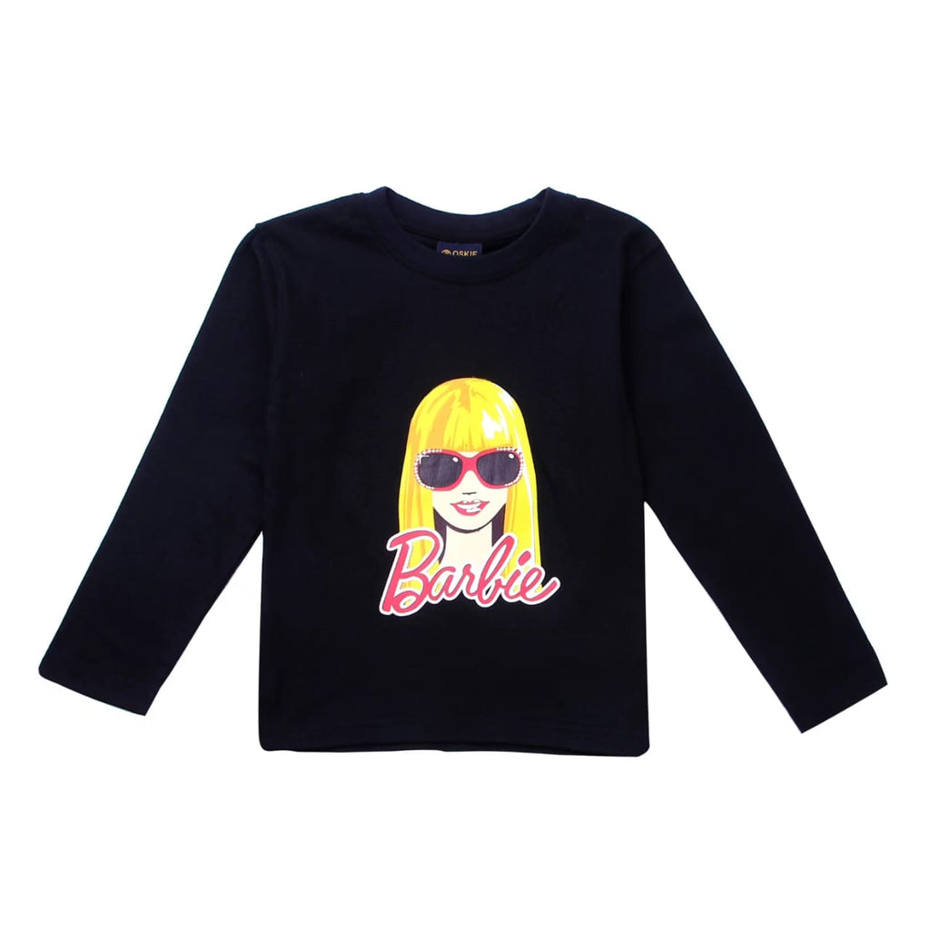 Girls full sleeves barbie clothing set