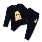 Girls full sleeves barbie clothing set