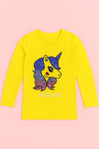 Full sleeves unicorn Top and lower pant Co-ord set for girls