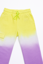 Girls wide leg track pants with cargo pocket