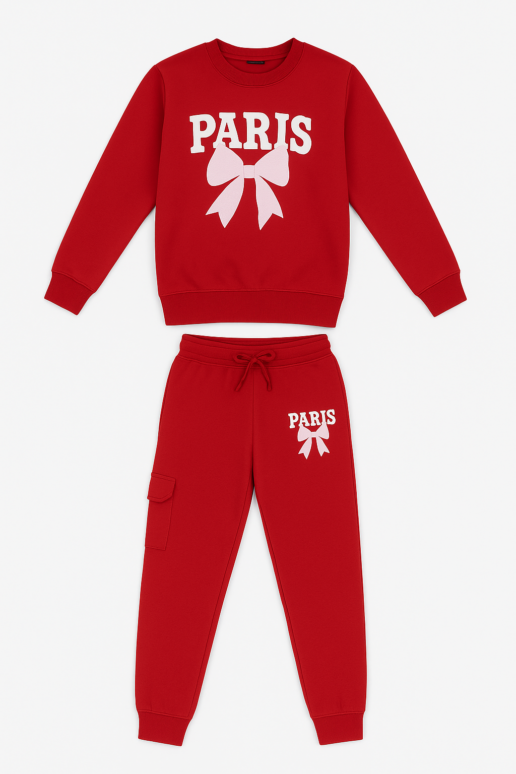 Paris embroidered tracksuit for girls
